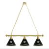 HBS Los Angeles Kings 3 Shade Billiard Light with Brass Fixture by Holland Bar Stool view 1