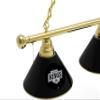 HBS Los Angeles Kings 3 Shade Billiard Light with Brass Fixture by Holland Bar Stool view 2