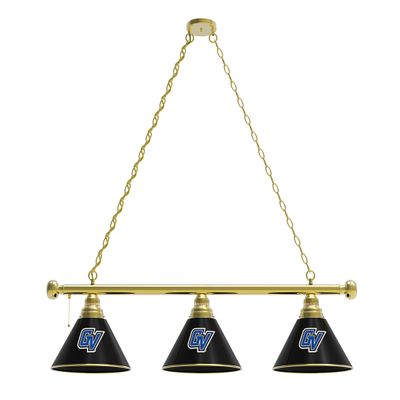 Grand Valley State 3 Shade Billiard Light with Brass Fixture by Holland Bar Stool