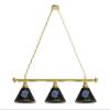 Grand Valley State 3 Shade Billiard Light with Brass Fixture by Holland Bar Stool view 1