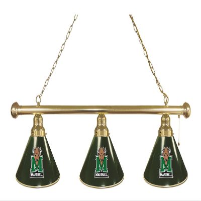 Holland Bar Stool Co. Marshall 3 Shade Billiard Light with Brass Fixture by The