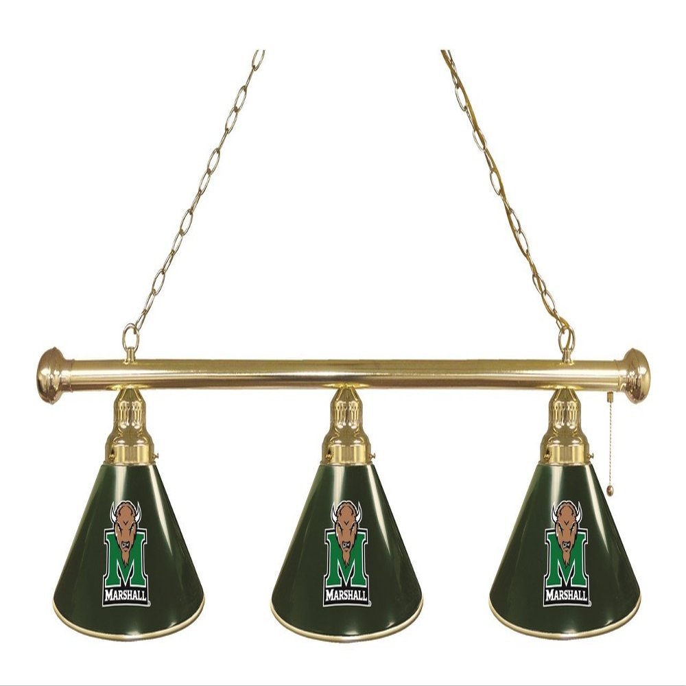 Holland Bar Stool Co. Marshall 3 Shade Billiard Light with Brass Fixture by The