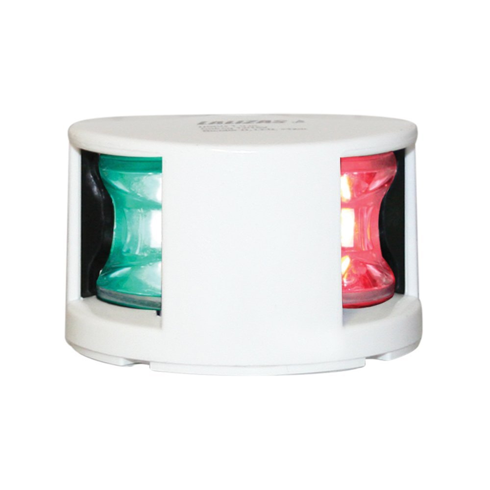 Lalizas FOS LED Bi-Color Light Deck Mount with White Housing, 12"