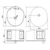Lalizas FOS LED Bi-Color Light Deck Mount with White Housing, 12" view 2