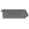 Akro-Mils 30284 Super-Size AkroBins Plastic Storage Bins, Space-Saving Stackable Bins for Garage, Classroom, Warehouse Organization, 24" L x 8" W x 7" H, Grey, 4-Pack view 2