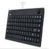 Adesso WKB-3100UB 2.4 GHz RF wirelss mini keyboard ,built-in Optical trackball with USB mini receiver and receiver pocket (black) view 1