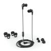 JLab JBuds Pro Signature Earbuds, Titanium 10mm Drivers, Music Controls, Universal Mic, Custom Fit with Cush Fins, Obsidian view 2