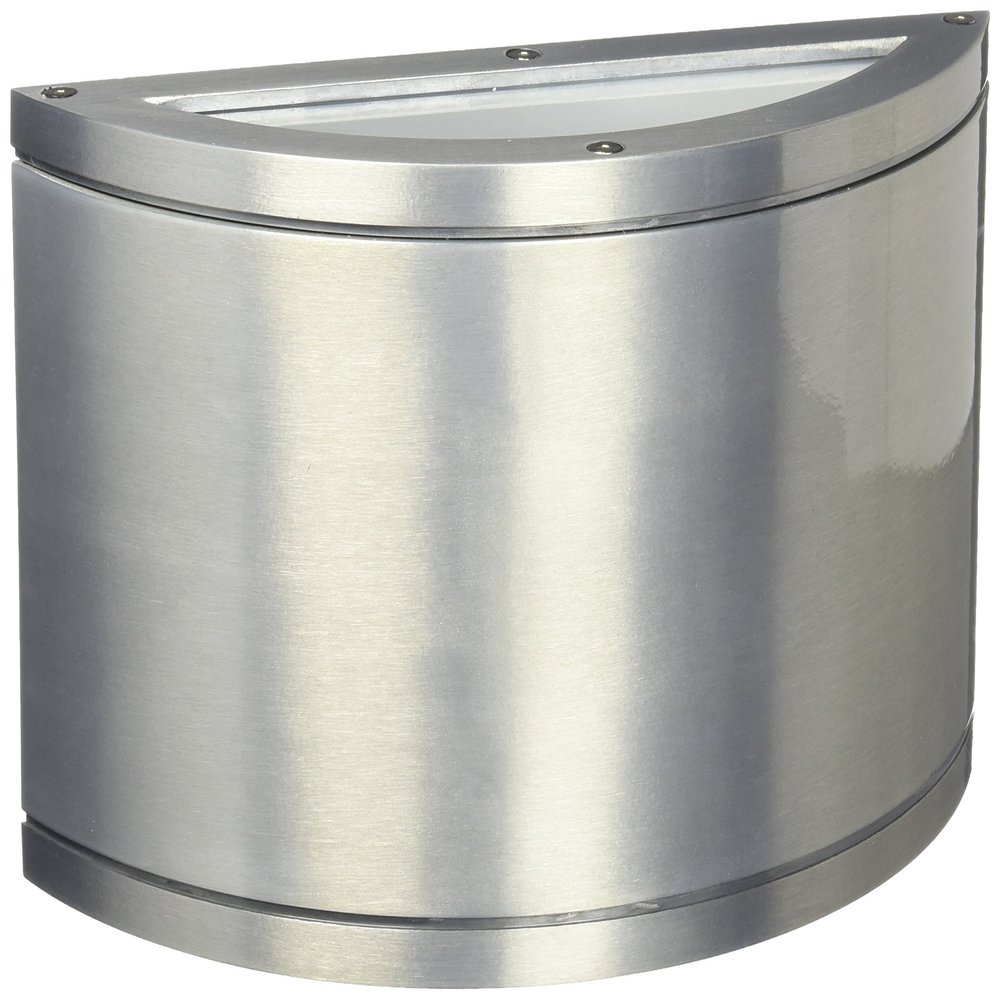 WAC Lighting WS-W2610-AL Tube LED Outdoor Half Cylinder Up and Down Wall Light Fixture, One Size, White/Brushed Aluminum