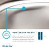 Elkay DRKR23417RC 18 Gauge Stainless Steel 34" x 17" x 7.625" Double Bowl Top Mount Sink Kit view 2