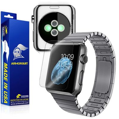 ArmorSuit Clear Full Body Skin + Max Coverage MilitaryShield Screen Protector for Apple Watch 42mm (Series 1) - HD Clear