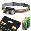 Fenix HL25 280 Lumen Light Weight CREE XP-G2 R5 LED Headlamp (Cadet Grey Color) with 3 X EdisonBright AAA Alkaline Batteries Bundle view 1
