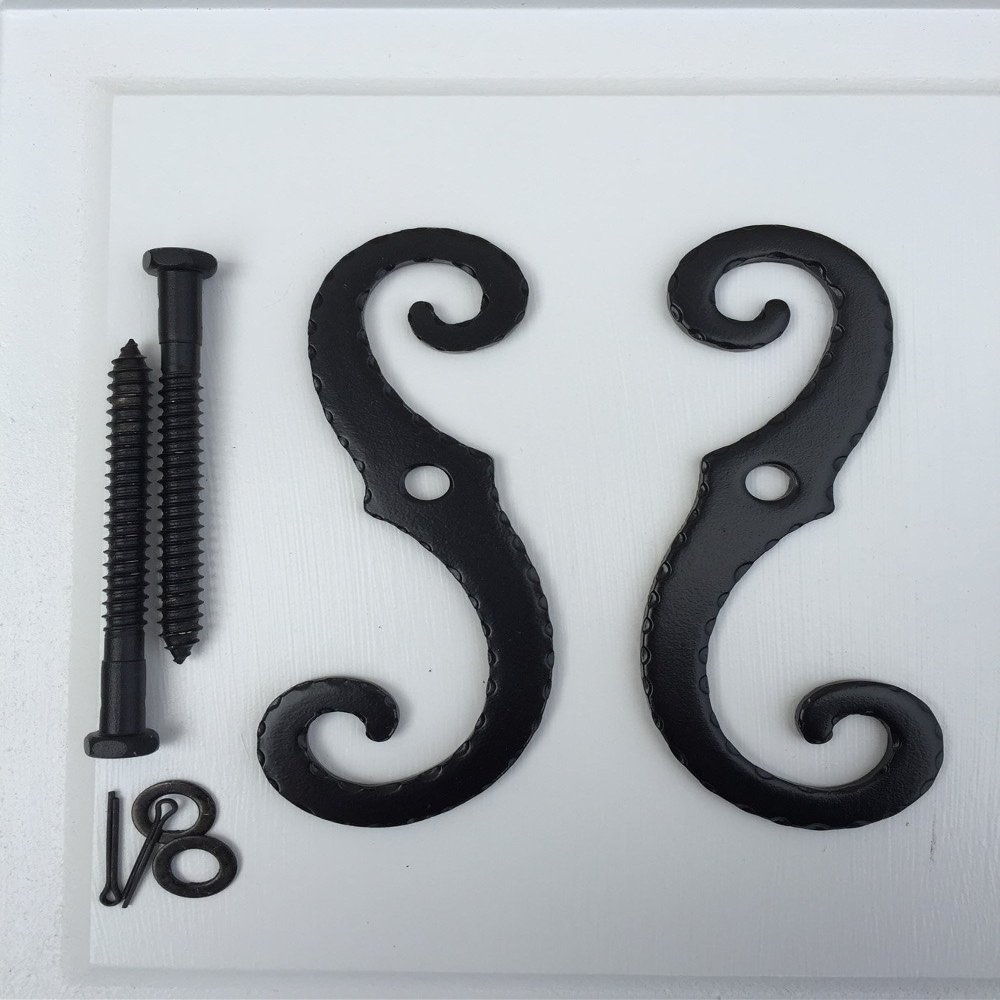 iHinge Stainless Steel Lag Hold Back - S Shutter Dogs (1 Pair)