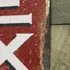 Handcrafted Vintage Left Exit Arrow Aluminum Dibond Sign, Rustic Exit Sign, Antique This Way Out Sign view 4