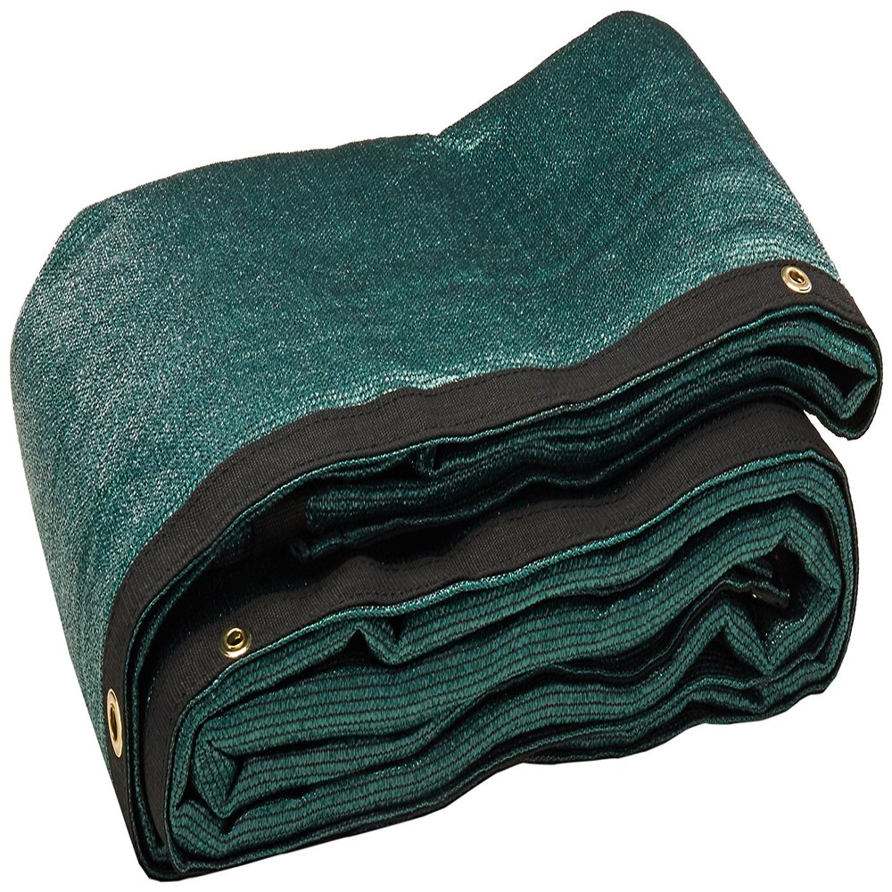 Size: 12 ft. x 22 ft. - 7 oz Premium 90% Shade Cloth, Shade Sail, Sun Shade (Green Color) (MN-MS90-G1222)