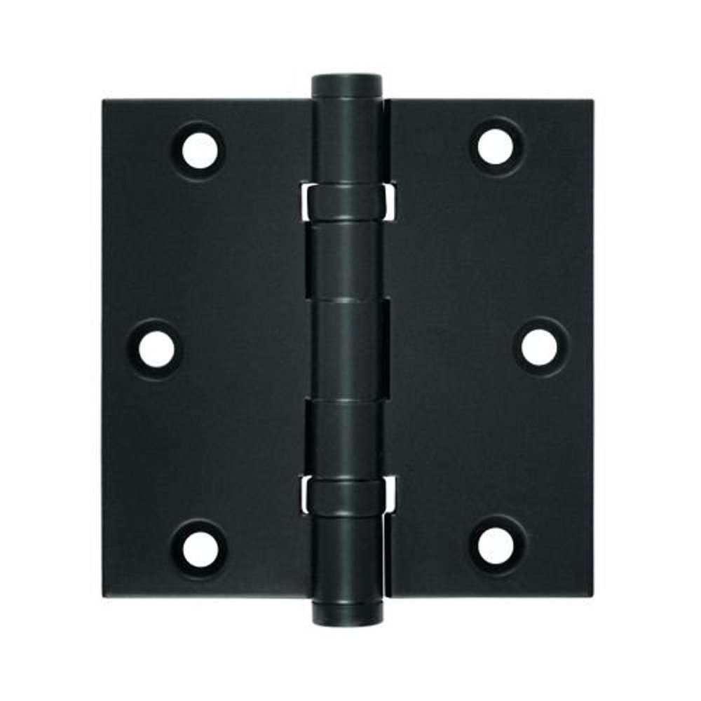 Deltana DSB35B19 Ball Bearings Solid Brass 3 1/2-Inch x 3 1/2-Inch Square Hinge