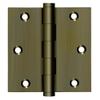 Deltana DSB355-R Residential Solid Brass 3 1/2-Inch x 3 1/2-Inch Square Hinge view 1