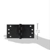 Deltana DSB406010B Solid Brass 4-Inch x 6-Inch Square Corner Hinge view 2