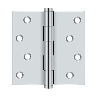 Deltana DSB426-RZ Residential/Zig Zag Solid Brass 4-Inch x 4-Inch Square Hinge