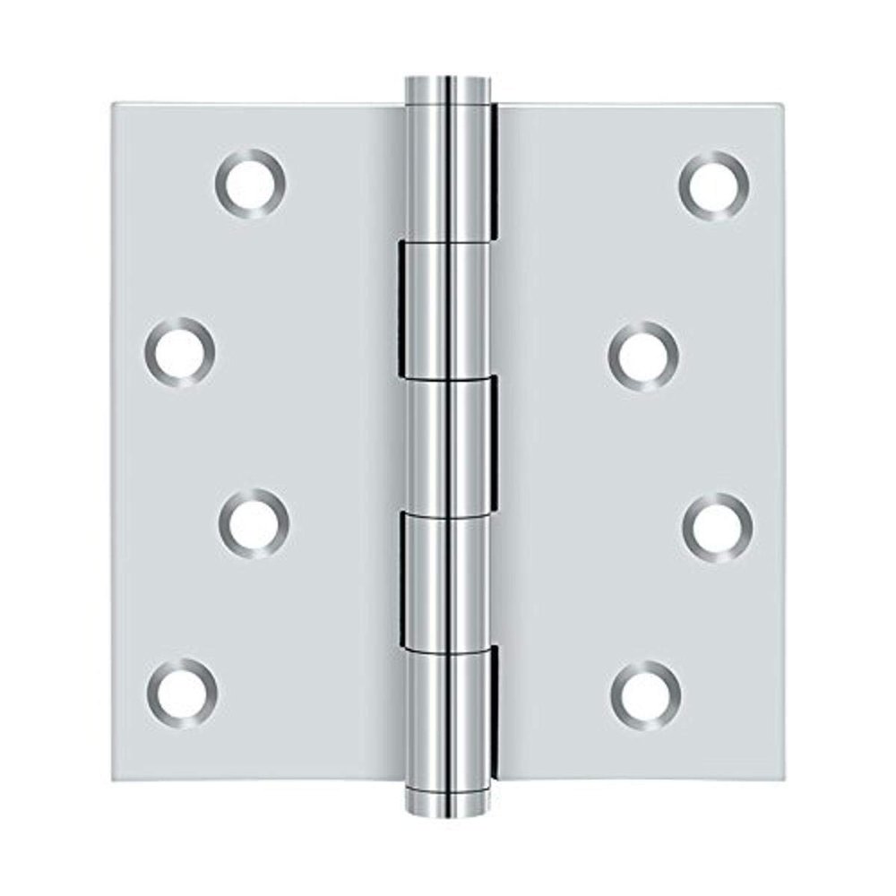 Deltana DSB426-RZ Residential/Zig Zag Solid Brass 4-Inch x 4-Inch Square Hinge