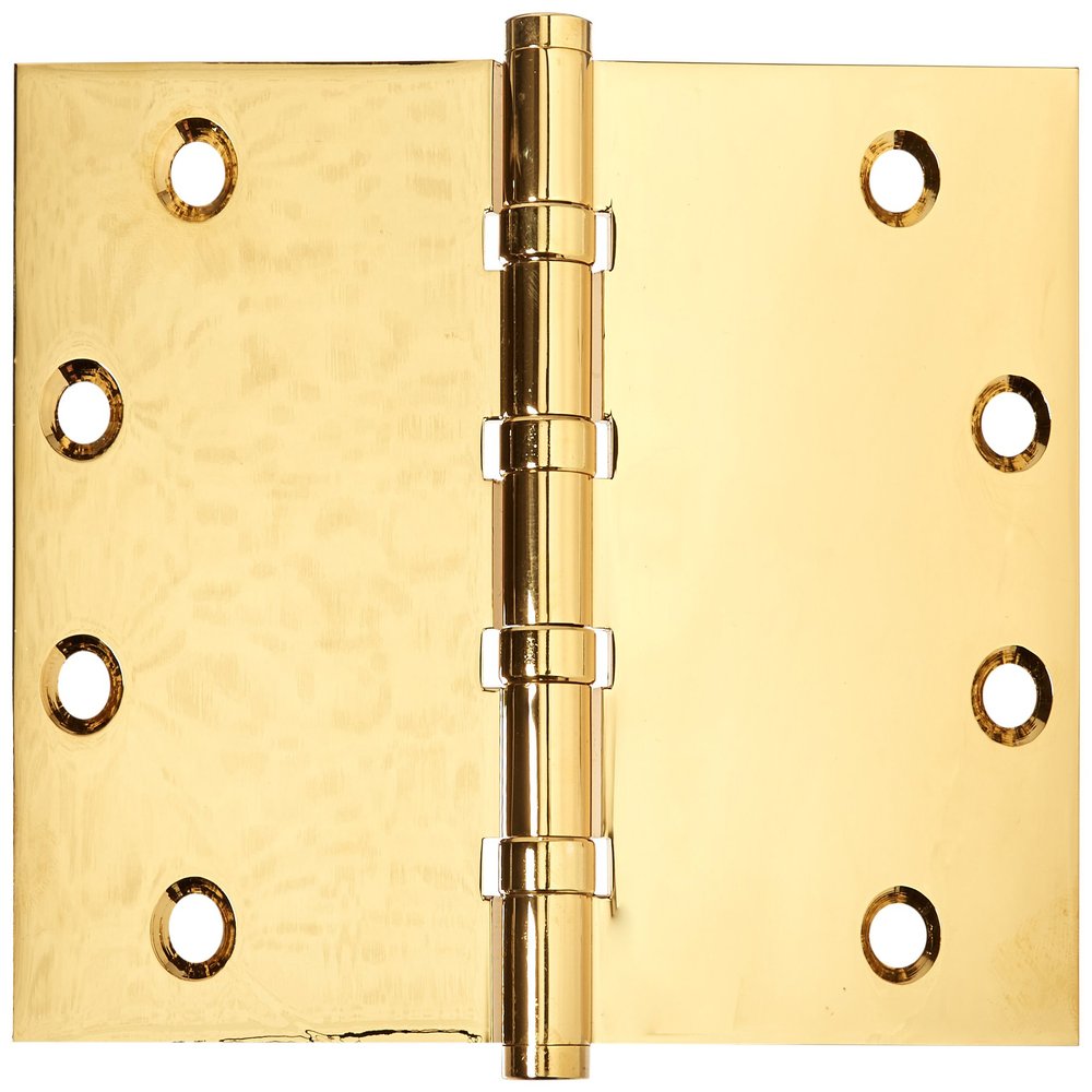 Deltana CSB4560BB Solid Brass 4 1/2-Inch x 6-Inch Square Corner Hinge