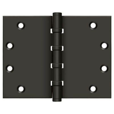 Deltana DSB4560BB10B Solid Brass 4 1/2-Inch x 6-Inch Square Corner Hinge