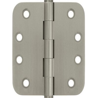 Deltana DSB4R515-R Residential Solid Brass 4-Inch x 4-Inch x 5/8-Inch Radius Hinge