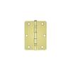 Deltana S35R4BB3 Ball Bearing Steel 3 1/2-Inch x 3 1/2-Inch x 1/4-Inch Radius Hinge view 1