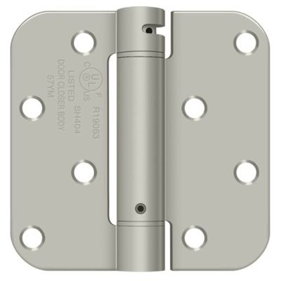Deltana DSH4R515BM Single Action Steel 4-Inch x 4-Inch x 5/8-Inch Spring Hinge