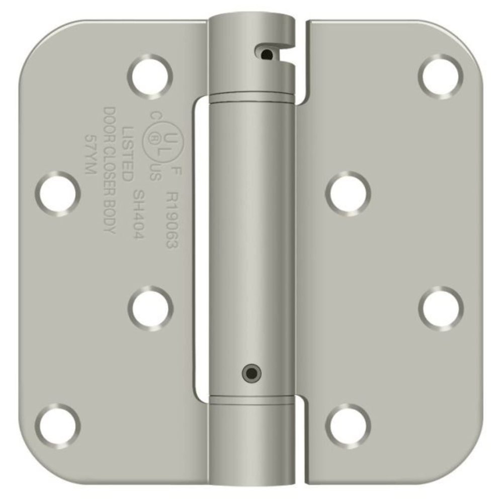 Deltana DSH4R515BM Single Action Steel 4-Inch x 4-Inch x 5/8-Inch Spring Hinge