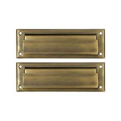 MAIL SLOT 8-7/8IN WITH BACK PLATE ANTIQUE BRASS