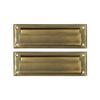 MAIL SLOT 8-7/8IN WITH BACK PLATE ANTIQUE BRASS view 1