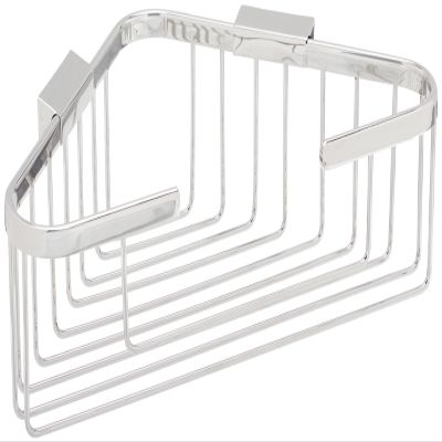 Wire Basket, 13IN Corner Basket Bright Nickel