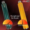 Archer PRO 2-1/2 in. Diamond Turbo Core Drill Bit/Hole Saw for Concrete Drilling and Masonry. 14 Drill Depth, 1-1/4 in. -7 Arbor for Core Drill Stand Rig, Dry and Wet Use view 2