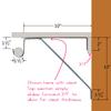 Closet Rod & Shelf Support Bracket | Compensates for Shelf Cleat | Fits All Round Wardrobe Poles up to 1 | White | 1 Pack view 2