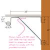 Closet Rod & Shelf Support Bracket | Compensates for Shelf Cleat | Fits All Round Wardrobe Poles up to 1 | White | 1 Pack view 3