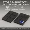 Acuvar 24 Slot SD/SDHC Memory Card Hard Plastic Case  Durable ABS Portable SD Card Storage Box Organizer, Protective Hard Shell SD Card Carrying Case for Photographers, Anti-Shock & Waterproof view 2