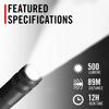 COAST HP3R 500 Lumen Rechargeable LED Penlight with TWIST FOCUS, Black view 2