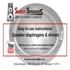 Cerwin Vega, B52 4MX, Harbinger Speaker Diaphragm, 8 Ohms, CD-44C view 4