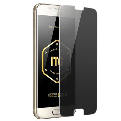 Samsung Galaxy S6 Privacy Impossible Tempered Glass Screen Protector, ITG Galaxy S6 Privacy HD Clear Tempered Glass Screen Protector, (0.4mm) Beveled Edge - Patchworks ITG Privacy for Samsung Galaxy S6
