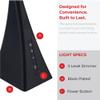 V LIGHT LED USB Desk Lamp, Pyramid Style Reading Lamp, Small Touch Light Lamp, 3 Level Touch Dimming Switch, Black view 3