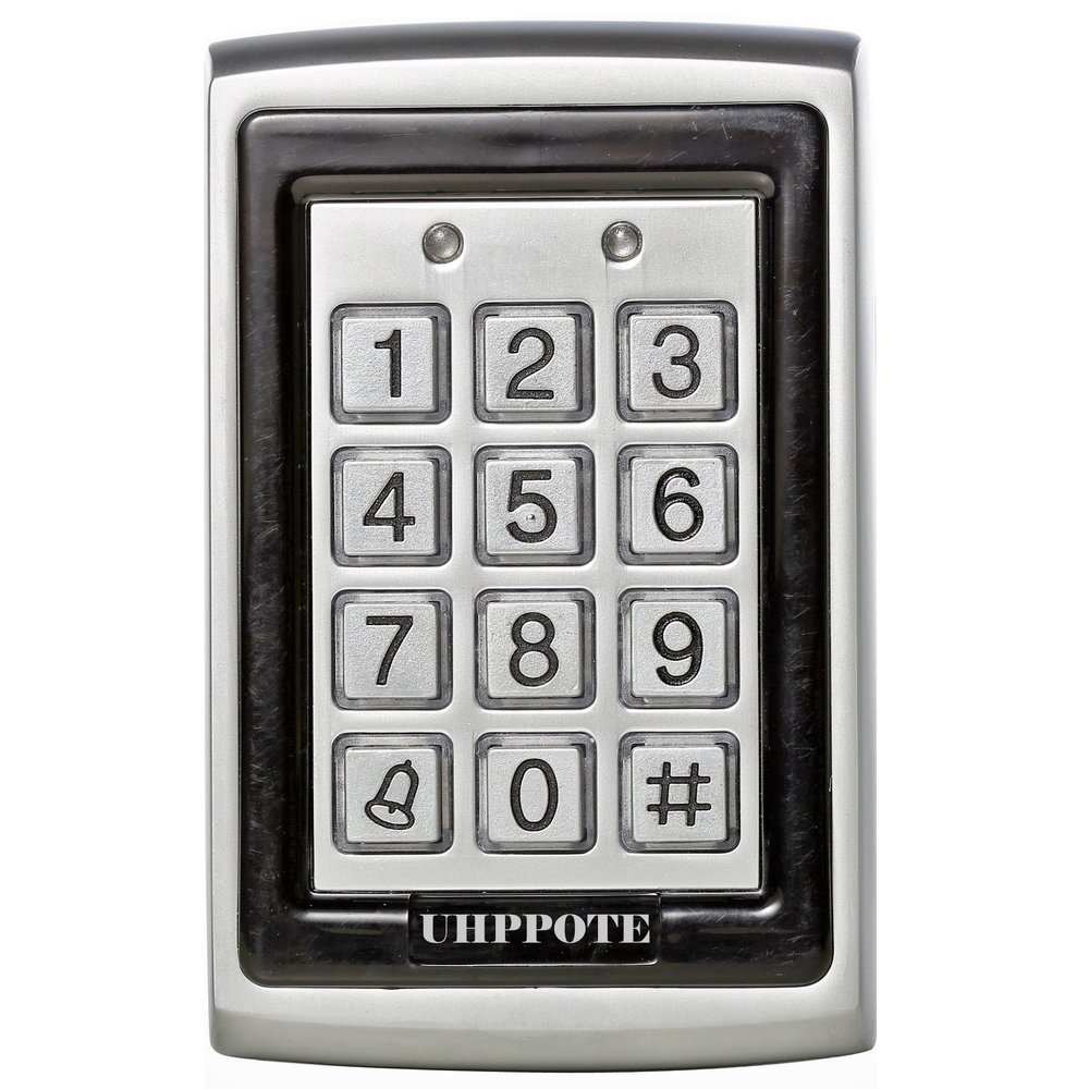 UHPPOTE 125Khz EM-ID Metal Case RFID Access Control Keypad with Back Light Support 500 User