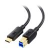 Cable Matters USB C to USB B 3.0 Cable - 3.3ft, USBB to USBC Cable with Type-B 3.0 Connector, Black view 1