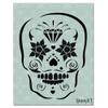 Stencil1 Sugar Skull Stencil 8.5" x 11" Halloween Decorating view 1