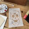 Stencil1 Sugar Skull Stencil 8.5" x 11" Halloween Decorating view 4