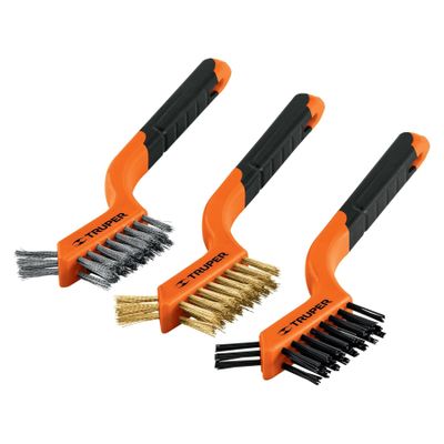 TRUPER JCEA-3 3-Pc Mini Wire Brush Set