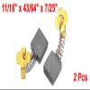 uxcell Motor Carbon Fibre Brushes Replacement, 17.5mmx17mmx7mm, 2 Pcs view 2