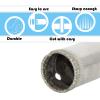 Flyshop 12Pcs 6mm, 1/4" Dia Diamond Coated Drill Bit Tile Ceramic Glass Hole Saws Drilling Holesaw Tool view 4
