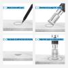 Flyshop Silver Tone Glass Diamond Tipped Drill Hole Saw 40mm 1-9/16" Dia view 3