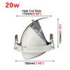LUMINTURS 20W COB-Chipset LED Ceiling Recessed Down Light Fixture Flush Mounted Spot Lamp view 2