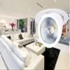 LUMINTURS 15W COB-Chipset LED Ceiling Recessed Down Light Fixture Flush Mounted Spot Lamp view 4